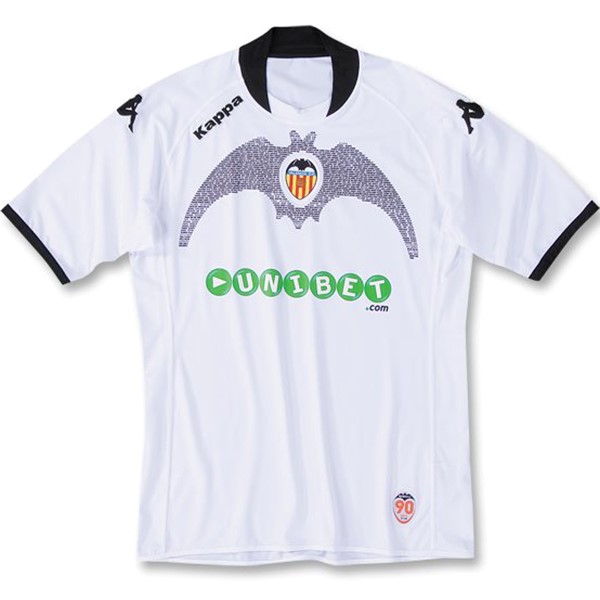 Tailandia Camiseta Valencia Primera equipo Retro 2009 2010 Blanco